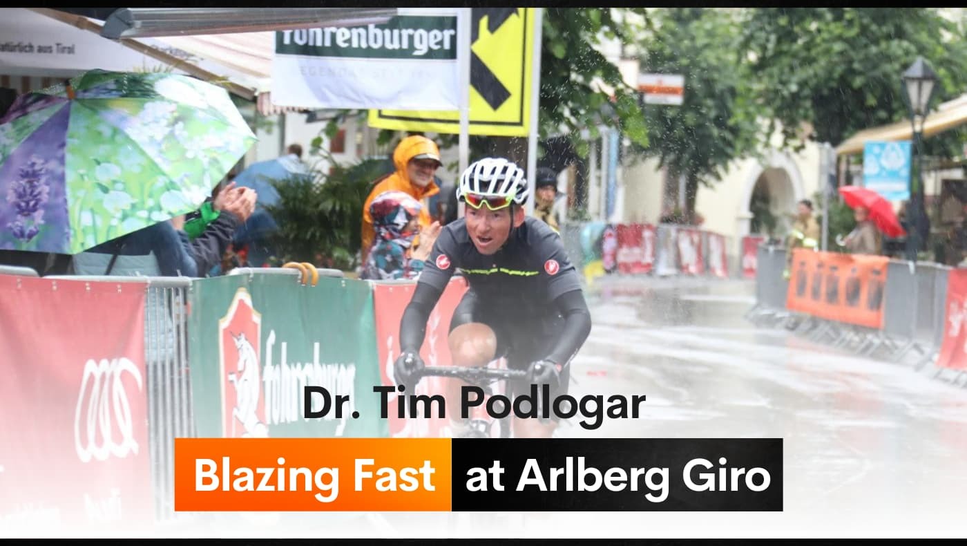 Dr. Tim Podlogar Blazing Fast at Arlberg Giro